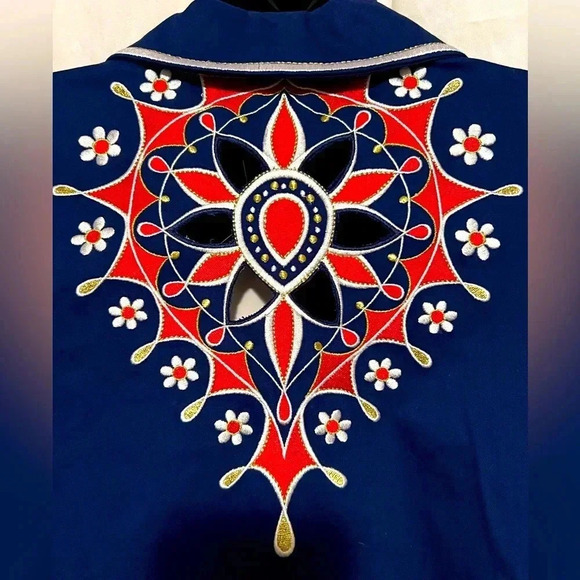 NWT Bob Mackie Wearable Art Royal Embroidered Jacket Womens Sz 1x Empress Style - Picture 11 of 11